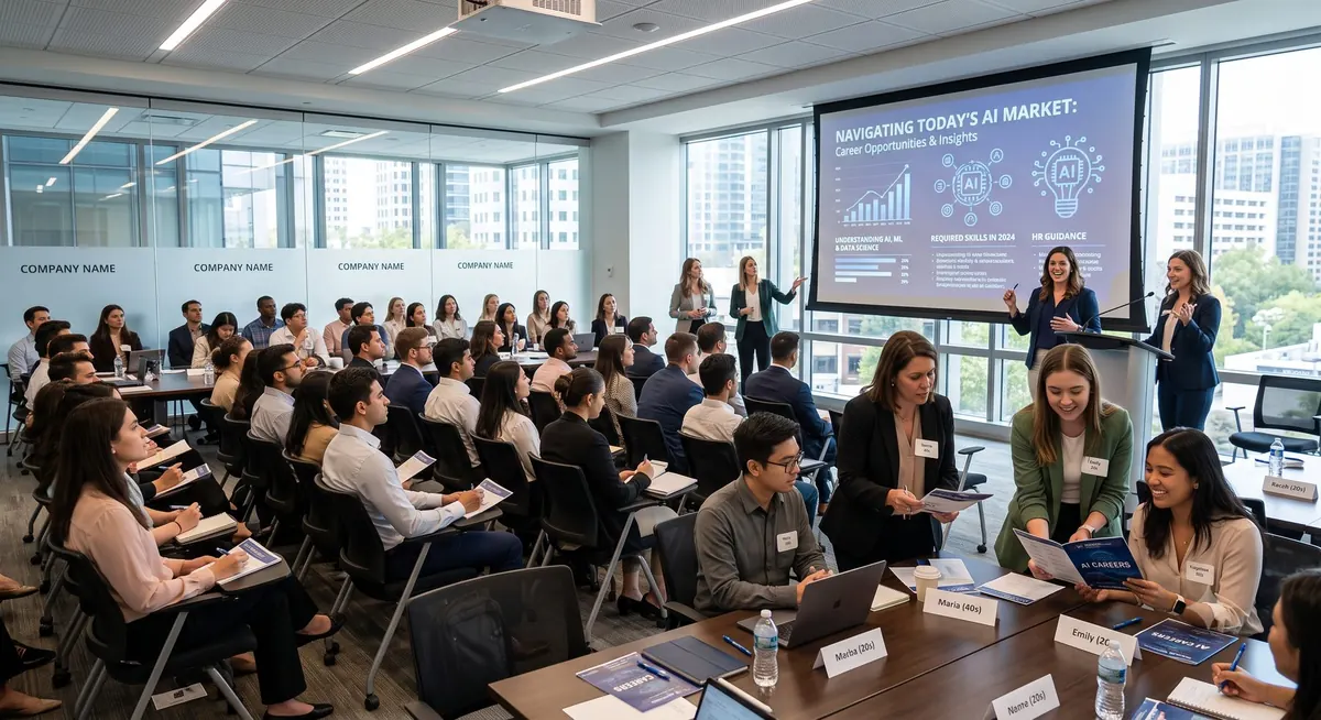 Career seminar with candidates and recruiters